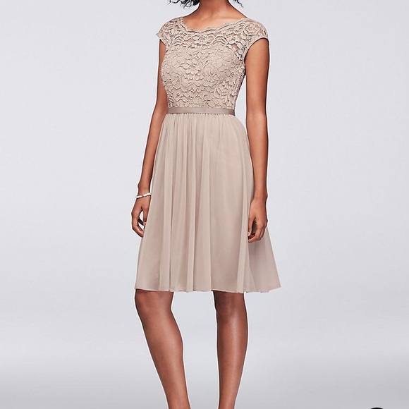David's Bridal Dresses & Skirts - David’s Bridal Biscotti Short dress